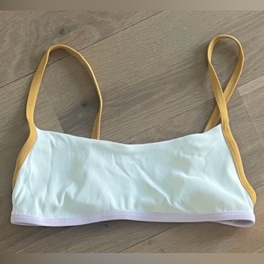 White and Yellow LSpace Bikini TOP